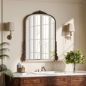 32"x 24" Arched Bathroom Mirror Vintage Vanity Mirror Wall Decorative Mirror,