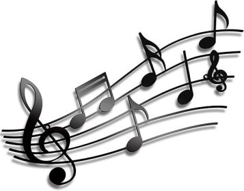 Zhengmy Musical Note Wall Art Theme Musical Note Decoration Vintage Hanging Metal Sign for Living Room, Bedroom