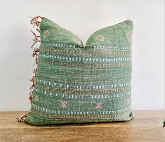 LATA Boho Embroidery Throw Pillow (Color: Pack of 1)
